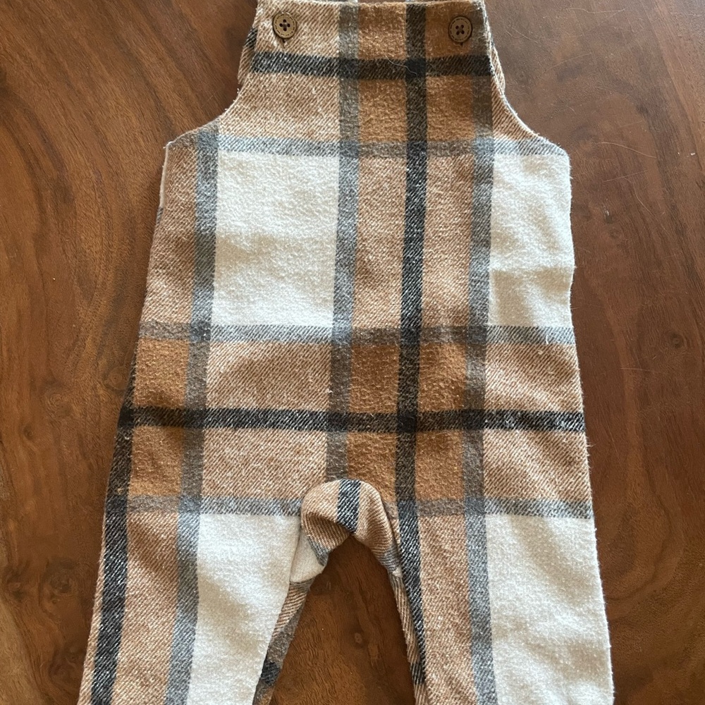 Plaid Kids Overalls